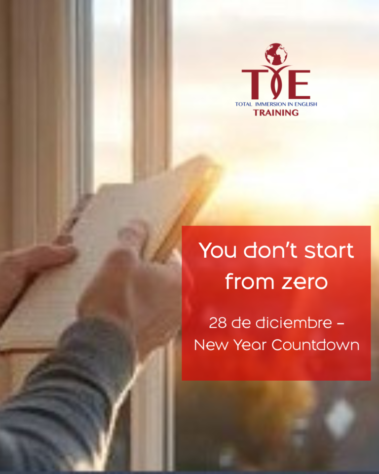 28 de diciembre – Cuenta regresiva al Año Nuevo: Retomar tu inglés no es empezar desde cero